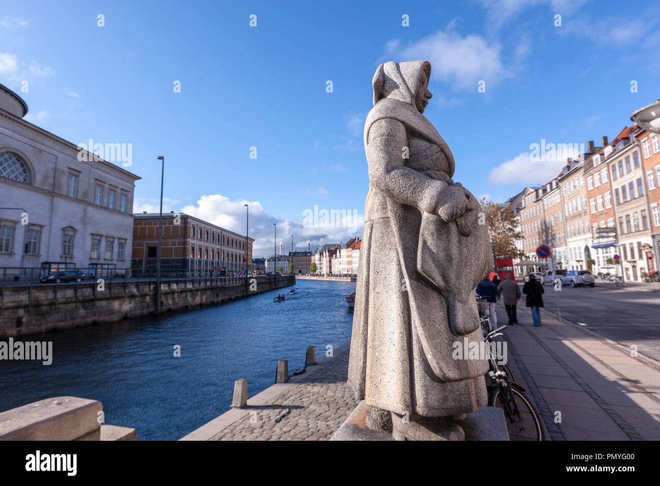The Fishwife statue in Gammel Strand, Copenhagen, Denmark, Copenhagen