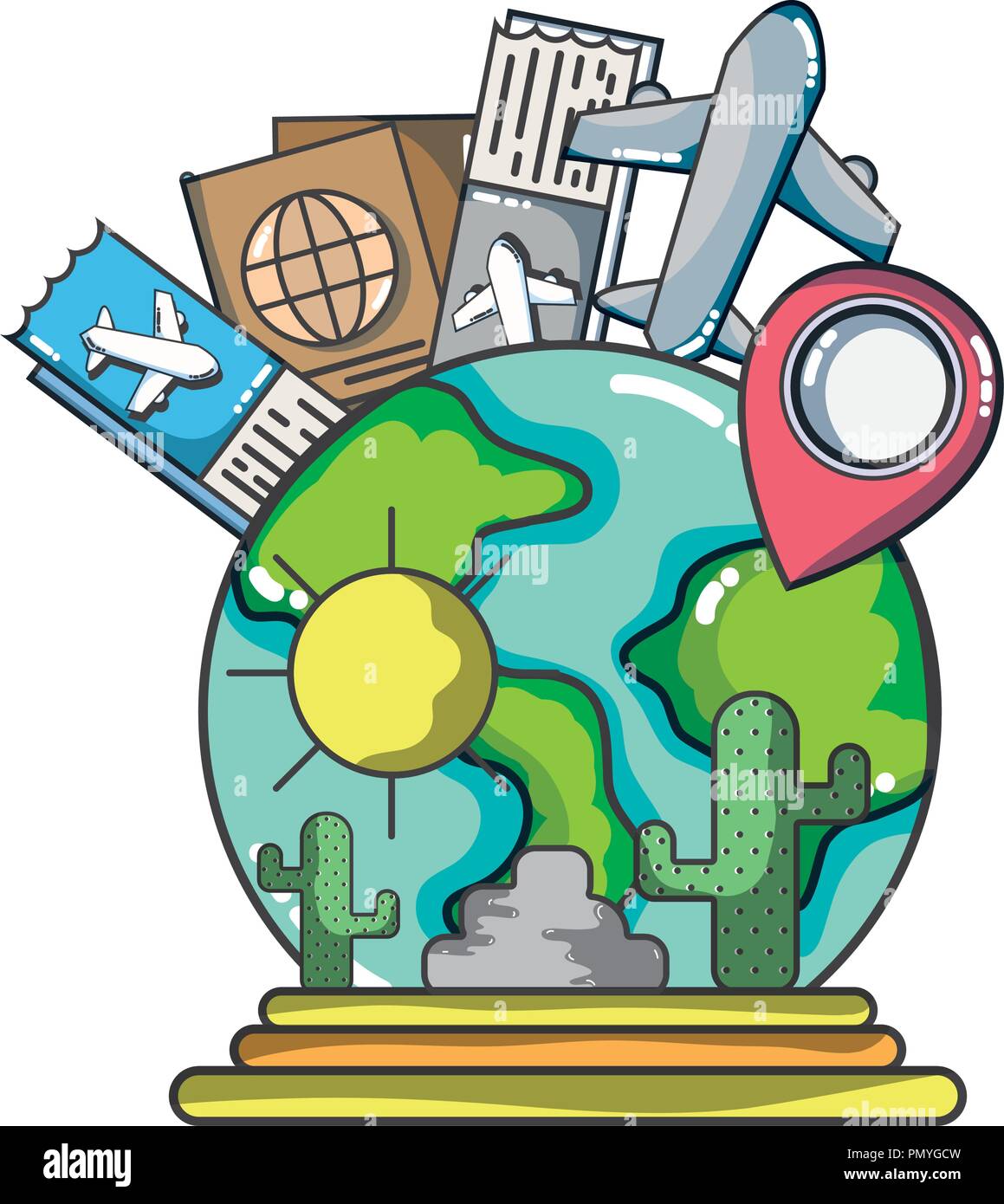 Travel and vacations Stock Vector Image & Art - Alamy