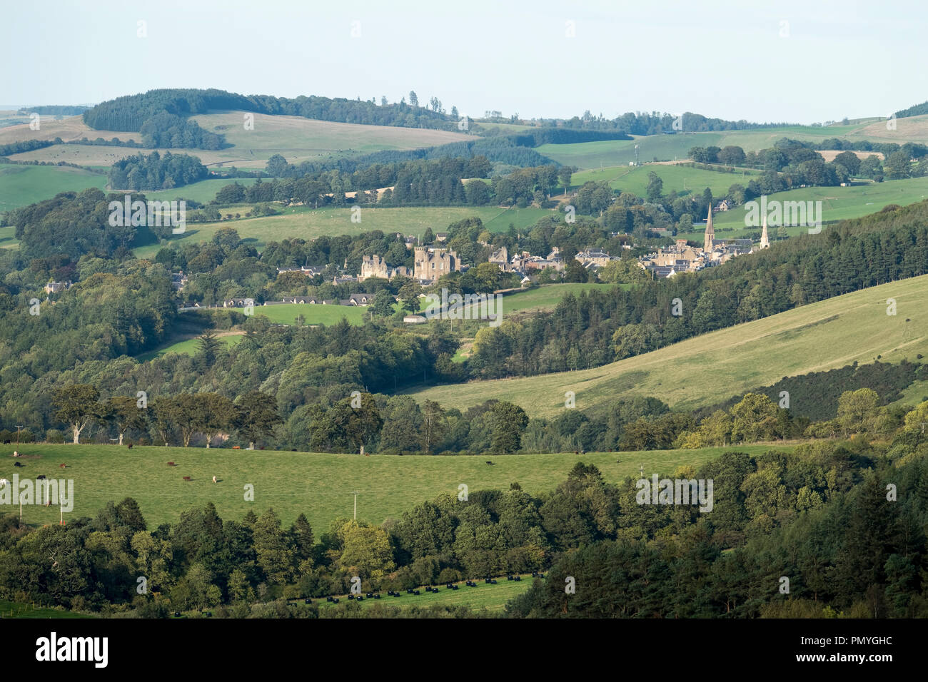 The town Selkirk in the Scottish Borders, Scotland. Stock Photo