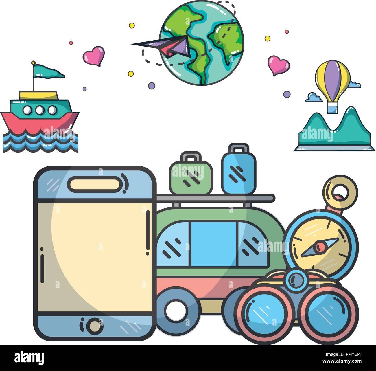 Travel and vacations Stock Vector Image & Art - Alamy