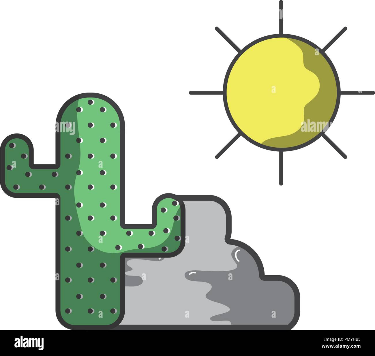 Dry landscape desert under Stock Vector Images - Alamy