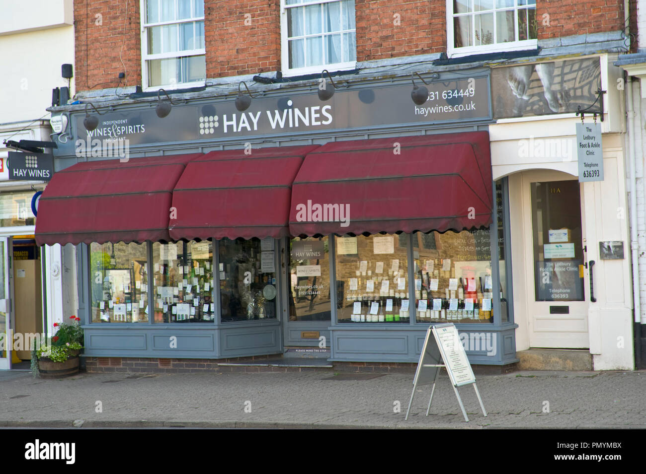 Hay Wines shop on the High Street Ledbury Herefordshire England UK Stock Photo