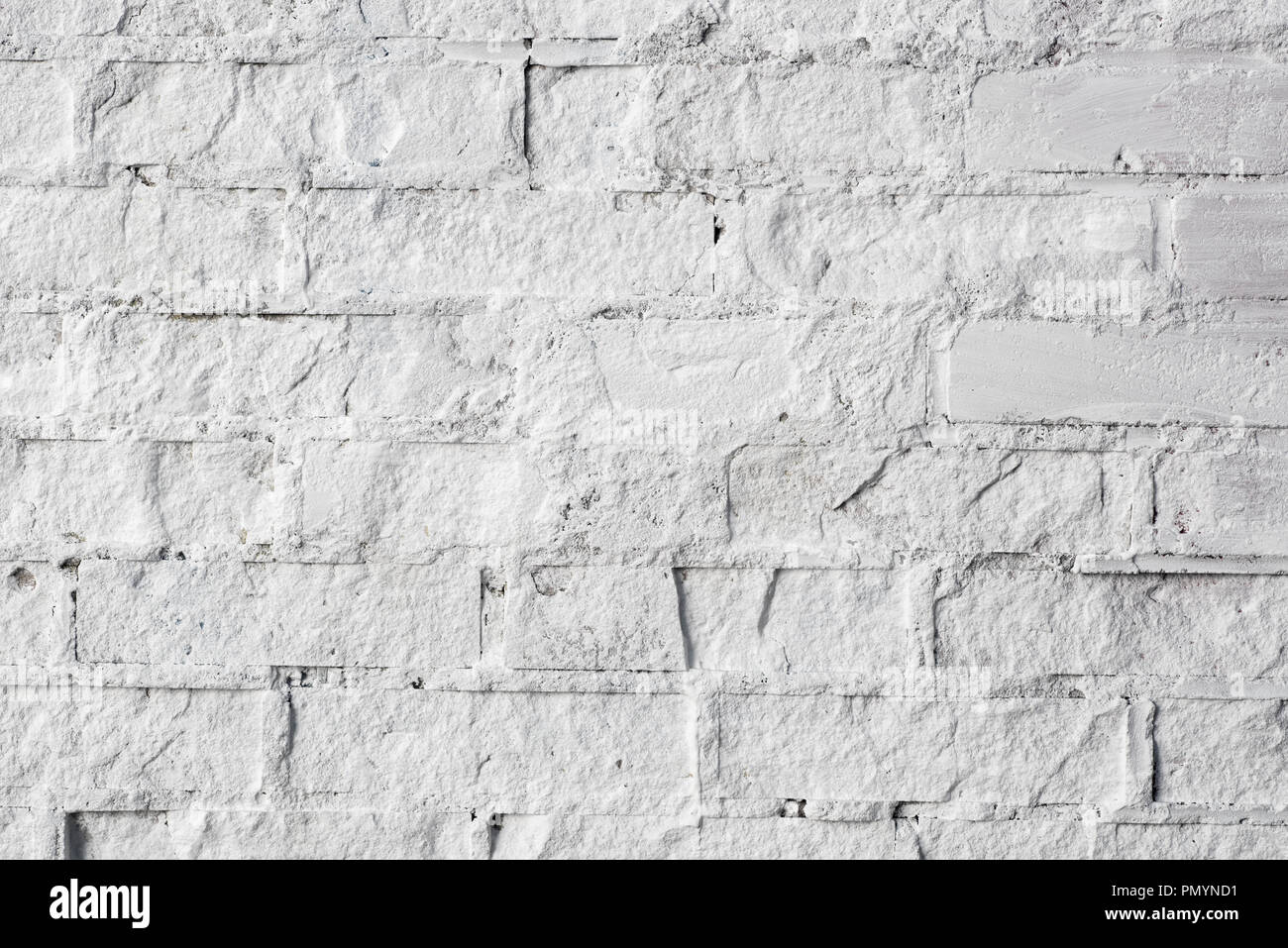 white brick wall and painted background texture Stock Photo
