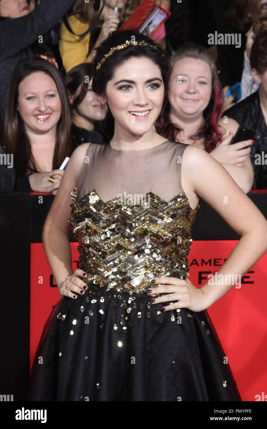 Isabell Fuhrman At The Us Premiere Of Lionsgate S The Hunger Games Catching Fire Arrivals