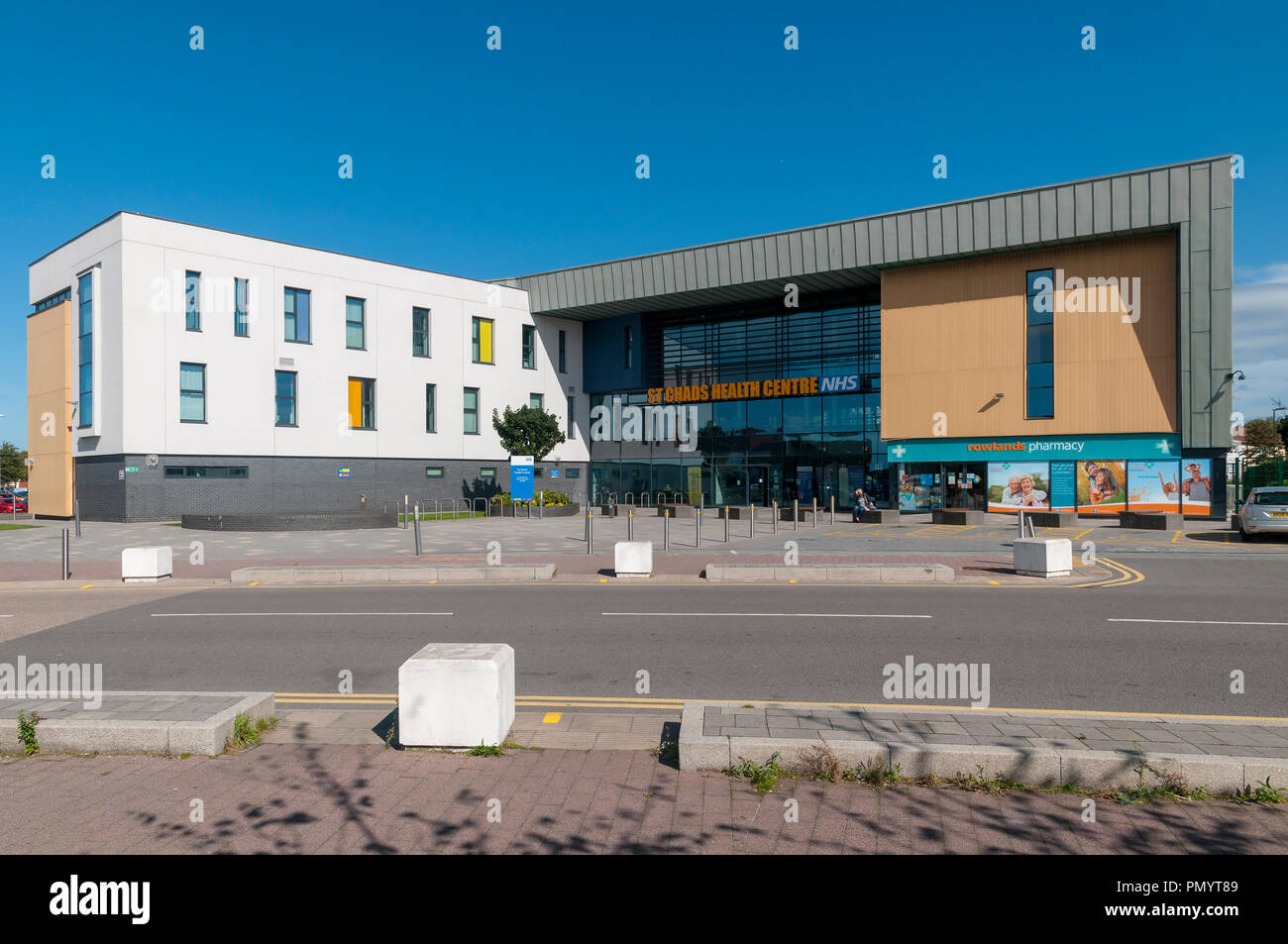 The St Chads NHS Health Centre in Kirkby town centre. Stock Photo