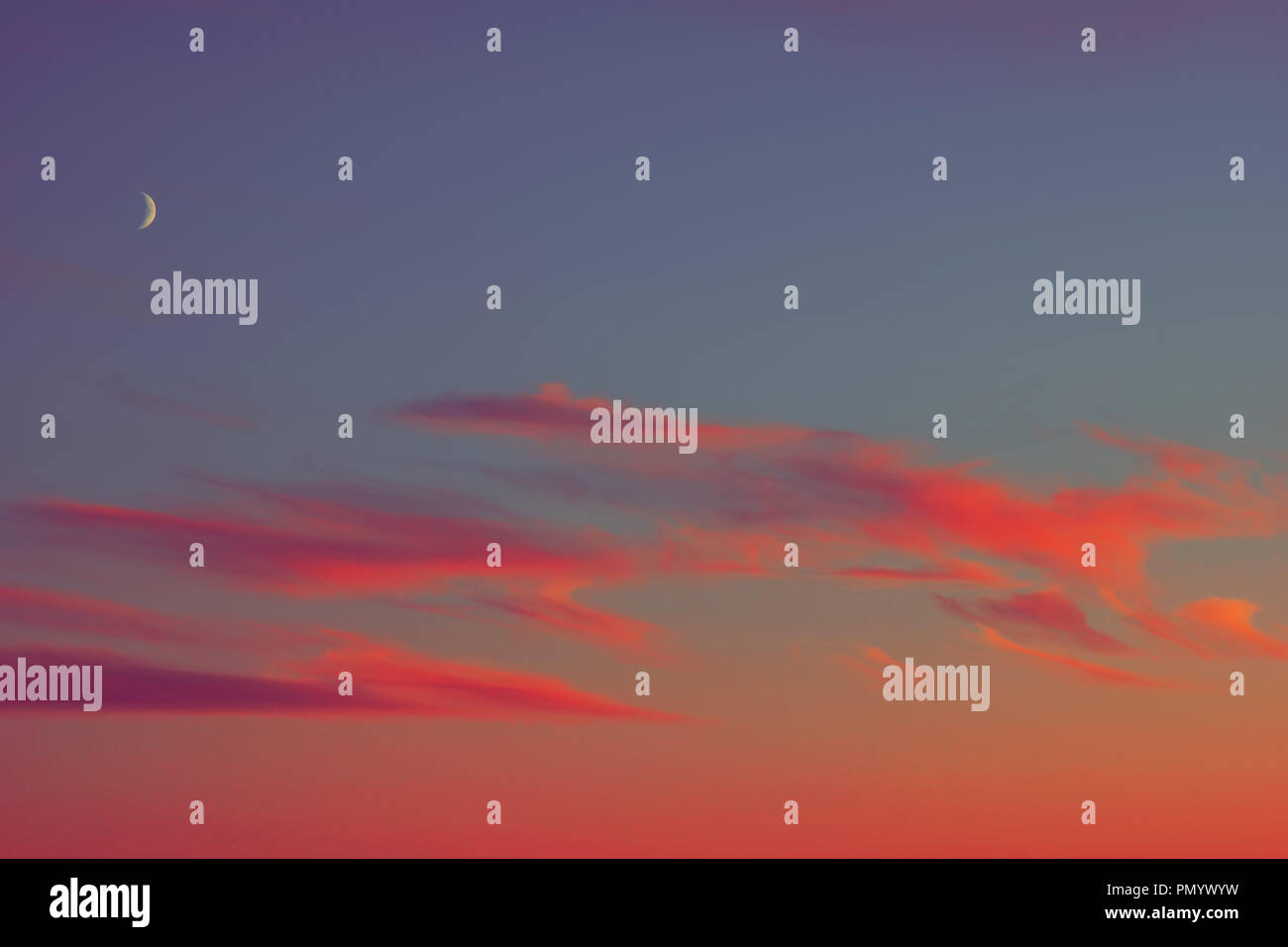 Rising Half Moon High Resolution Stock Photography and Images - Alamy