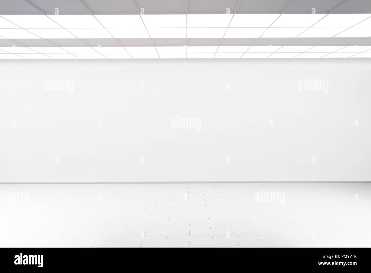 Empty Big Hall Wall Mockup Nobody 3d Rendering Museum Gallery With Blank Wall White Clear Mock Up Lobby Display Artwork Presentation Art Design Stock Photo Alamy