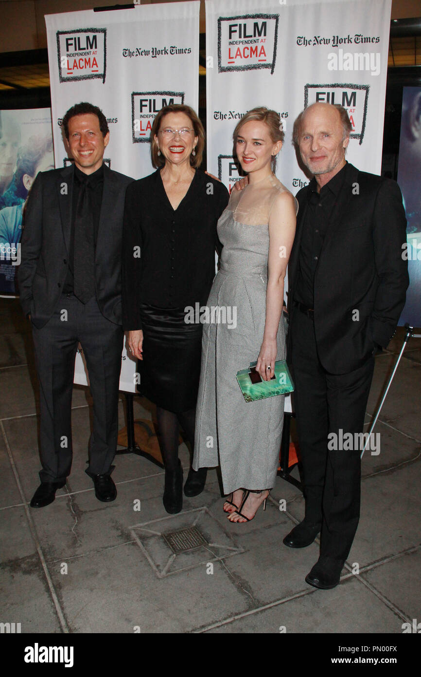 Arie Posin, Annette Bening, Jess Weixler, Ed Harris  03/03/2014 'The Face of Love' Premiere held at LACMA in Los Angeles, CA Photo by Kazuki Hirata / HNW / PictureLux Stock Photo