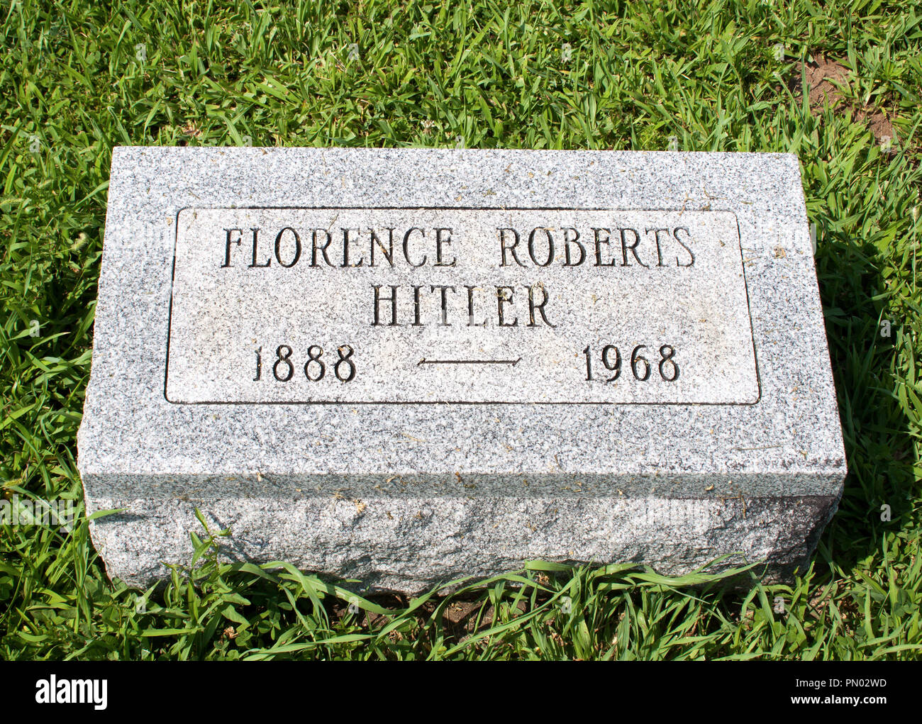 The Hitler-Ludwig Cemetery in Circleville, Ohio, honors early settlers George and Susannah Hitler, with graves dating back to 1810. Stock Photo