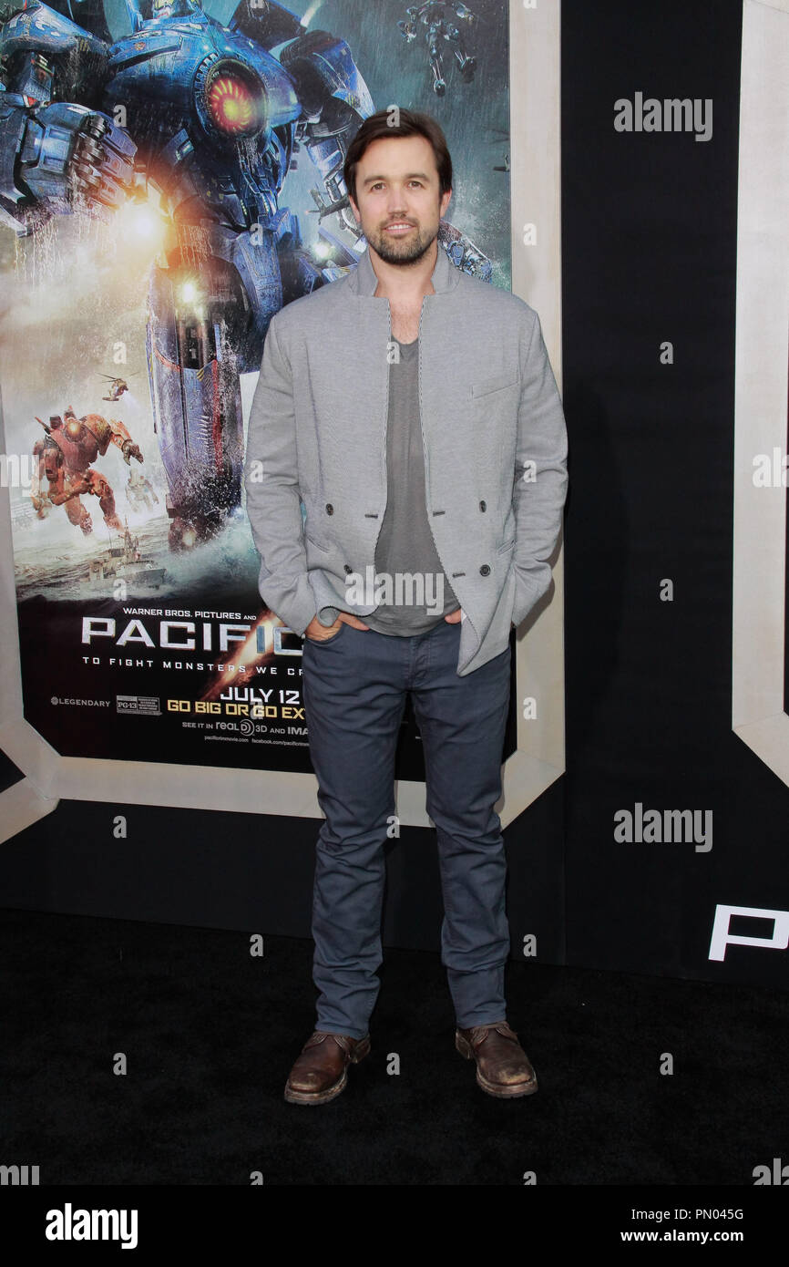 Rob McElhenney at the Premiere of Warner Bros. Pictures’ “Pacific Rim