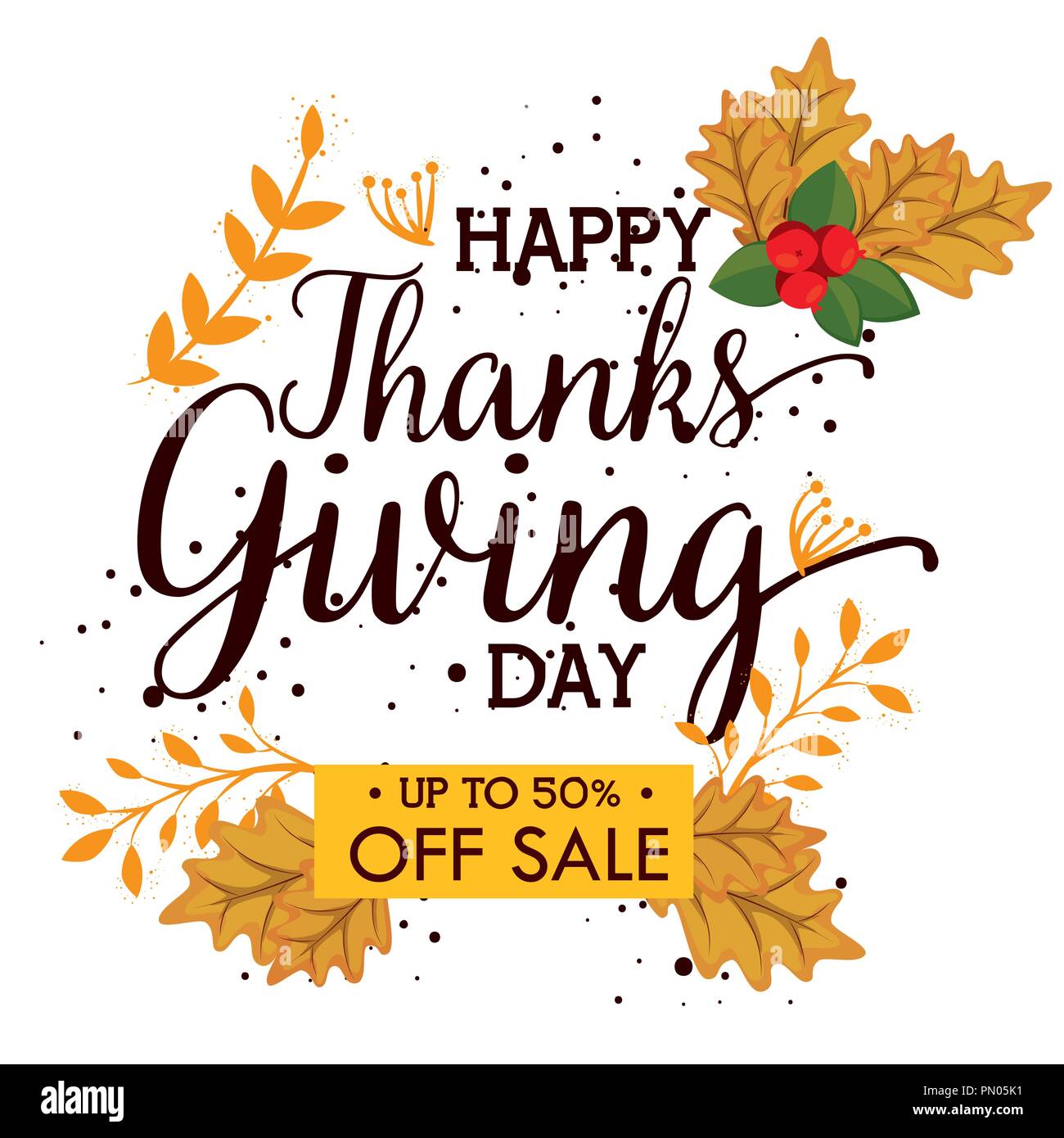 Happy Thanks Giving Day Deals Stock Vector Image & Art - Alamy