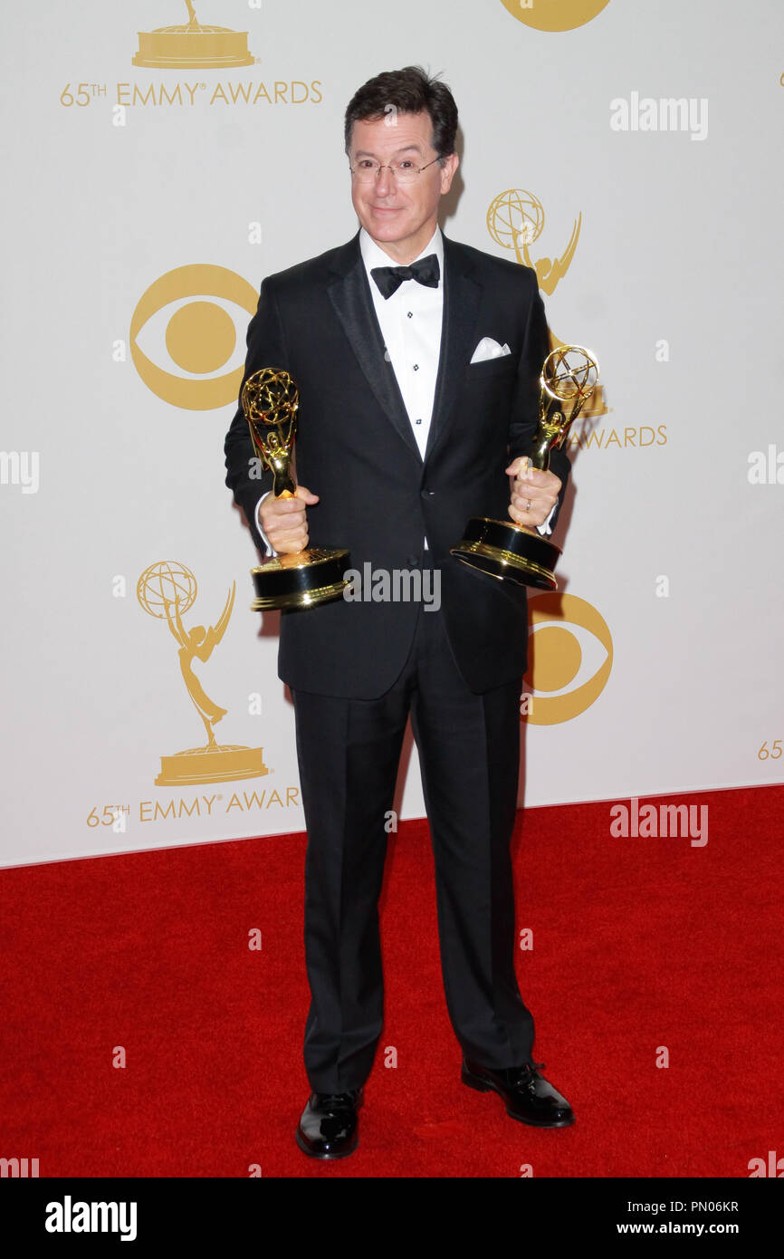 Stephen Colbert at the 65th Primetime Emmy Awards held at the Nokia Theatre L.A. Live  in Los Angeles, CA, on September 22, 2013. Photo by Joe Martinez / PictureLux Stock Photo