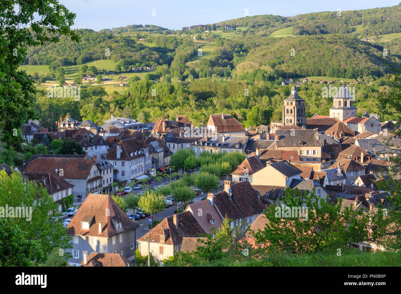 France, Correze, Dordogne valley,  Beaulieu sur Dordogne // France, Corrèze (19), vallée de la Dordogne, Beaulieu-sur-Dordogne Stock Photo