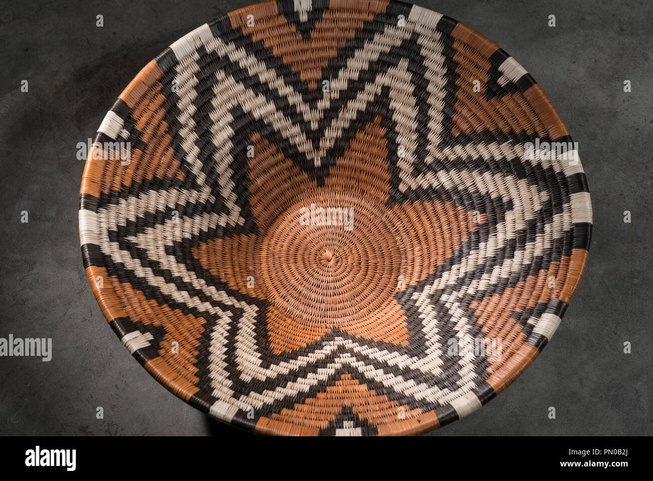 close up hand weaving baskets in Africa Stock Photo Alamy