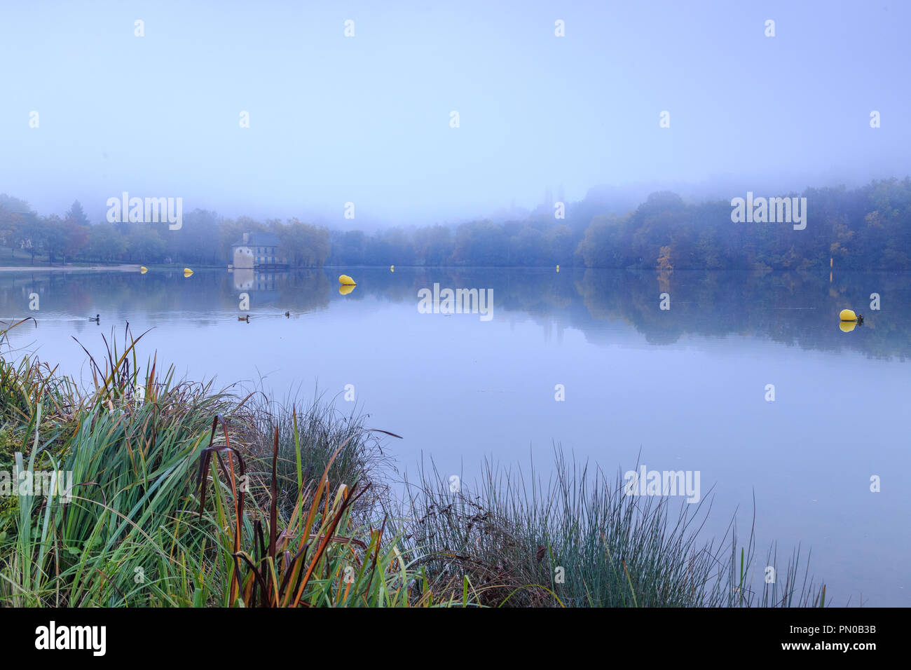 France, Correze, Lissac sur Couze, Lissac mill on Lake of Causse