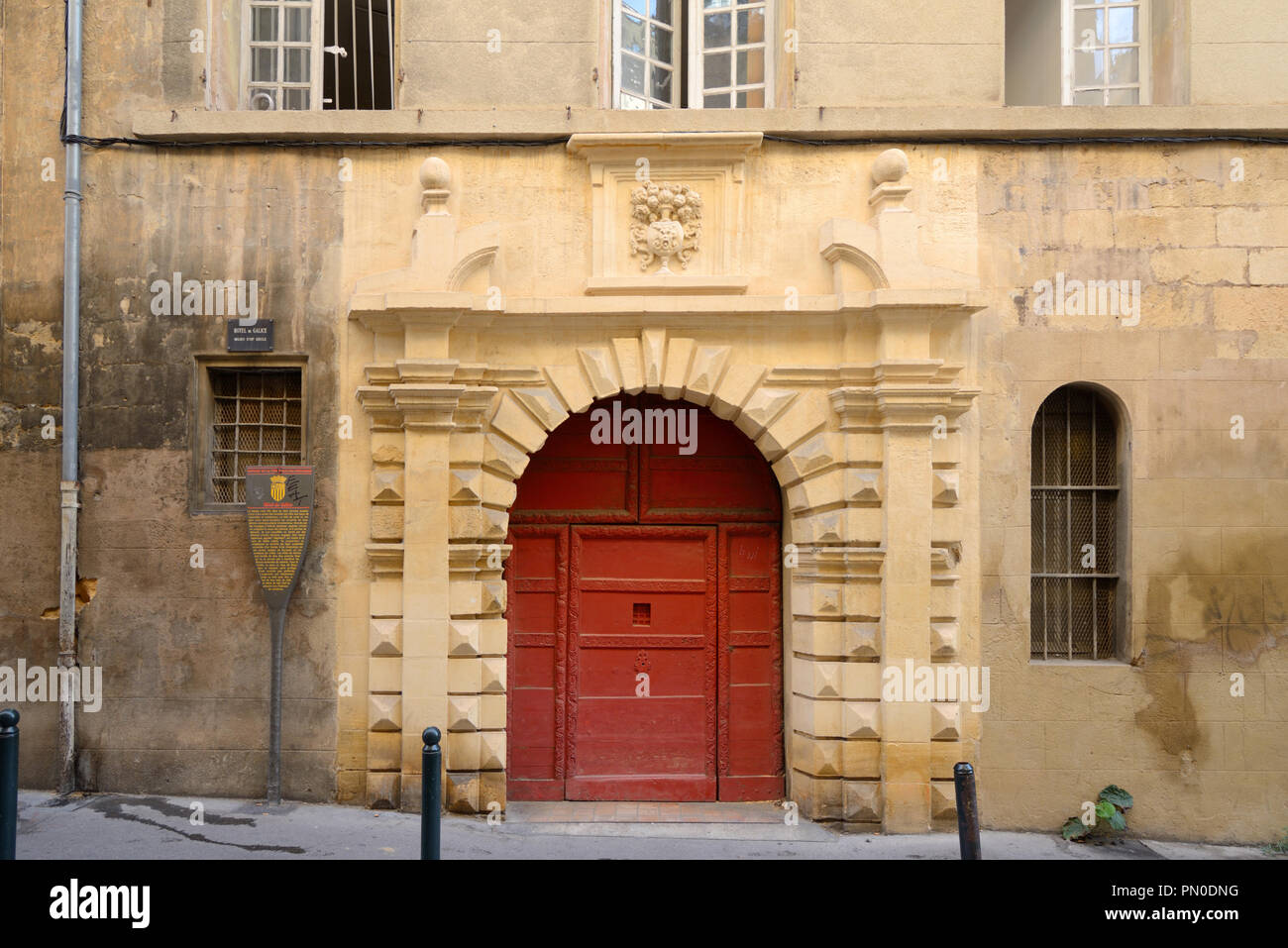 c17th Baroque Hôtel de Galice Aix-en-Provence Stock Photo
