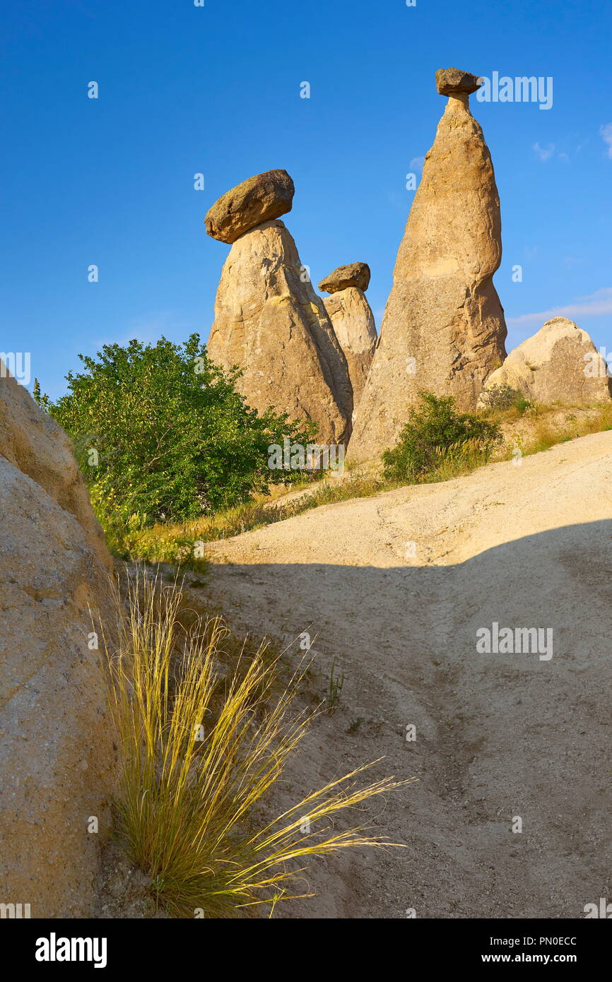 Fairy Chimneys rock formation, Cappadocia, Turkey Stock Photo