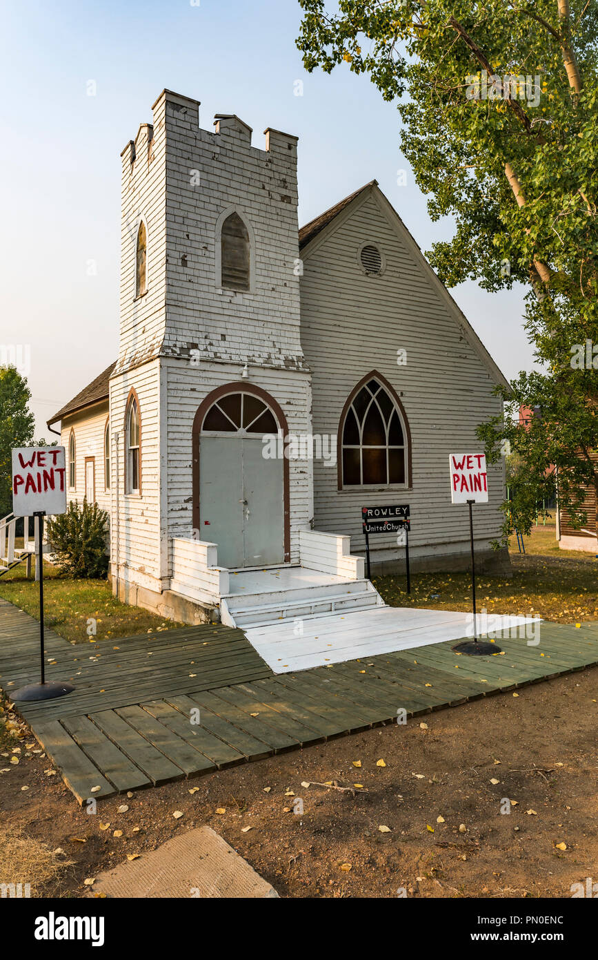 Rowley United Church, Rowley, Alberta, Canada Stock Photo Alamy