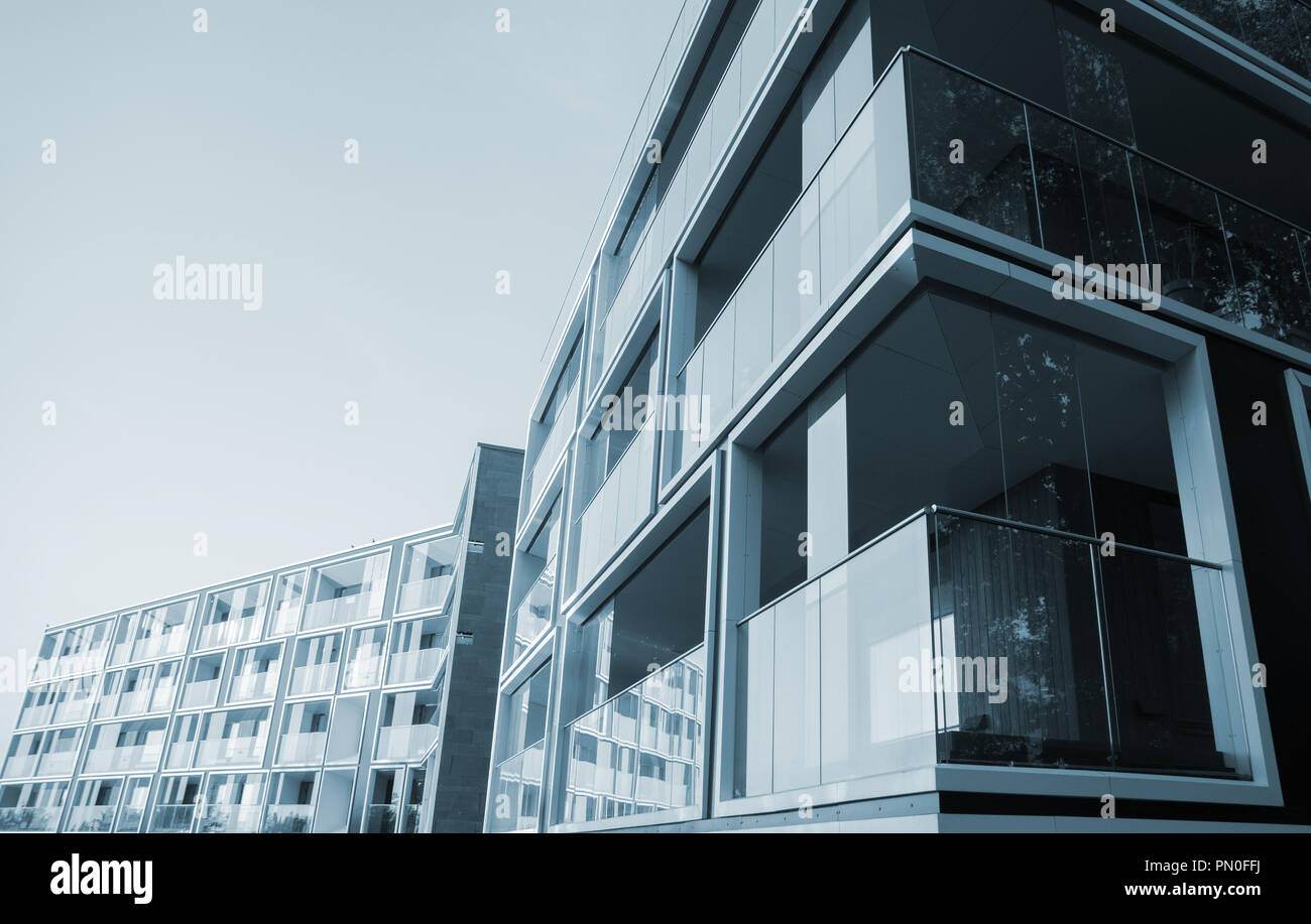 Facade of new modern apartment building Stock Photo - Alamy