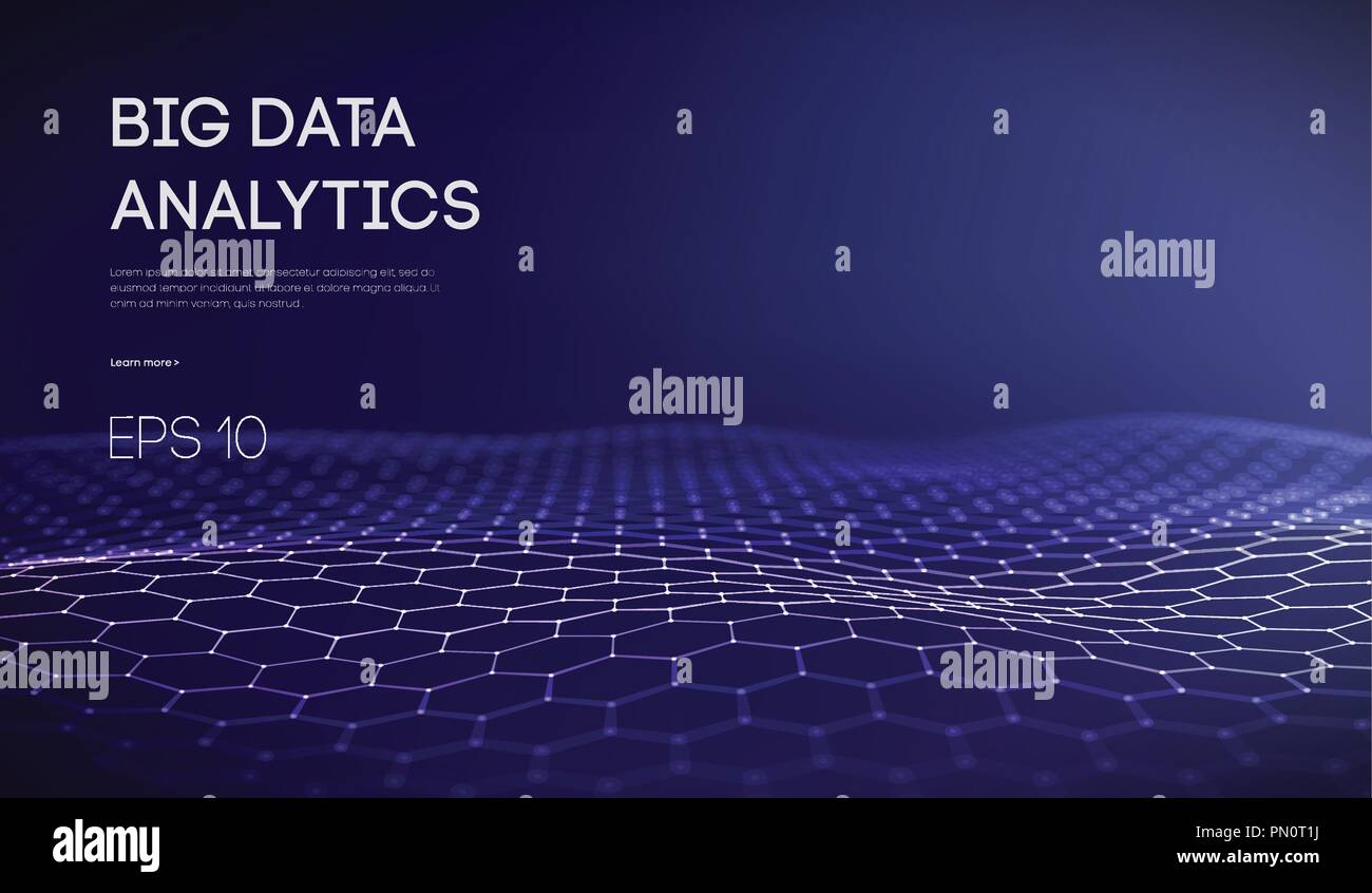 Big Data. Business inteligence technology background. Binary code algorithms deep learning virtual reality analysis. Data science learning machine. Artificial intelligence data research and automation Stock Vector