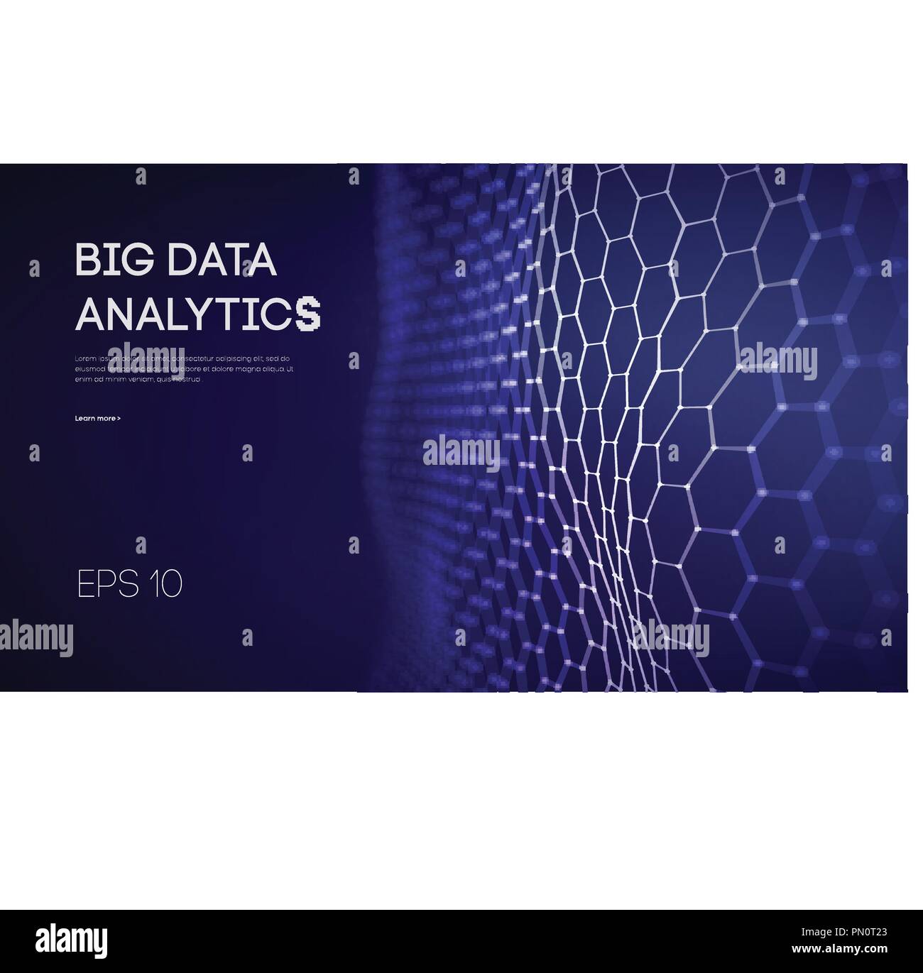 Big Data. Business inteligence technology background. Binary code algorithms deep learning virtual reality analysis. Data science learning machine. Artificial intelligence data research and automation Stock Vector