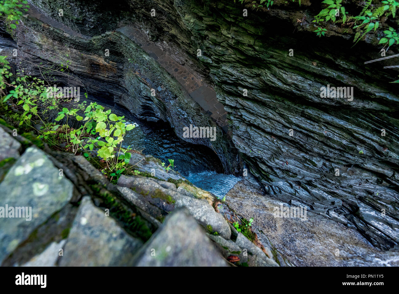 Watkins glen state park gorge trail stock photo alamy