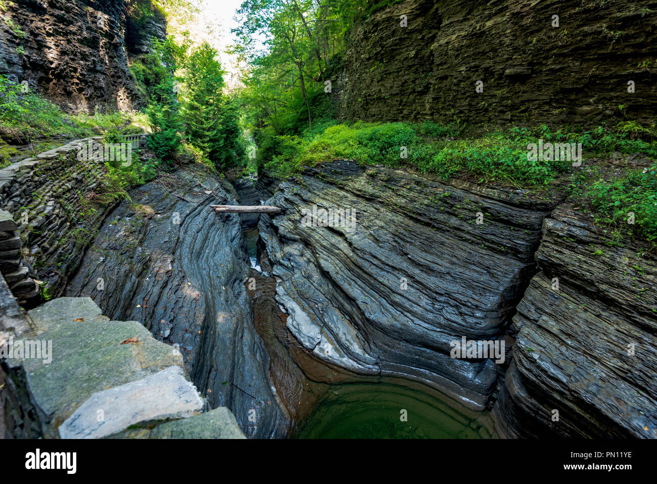 Watkins glen state park gorge trail stock photo alamy