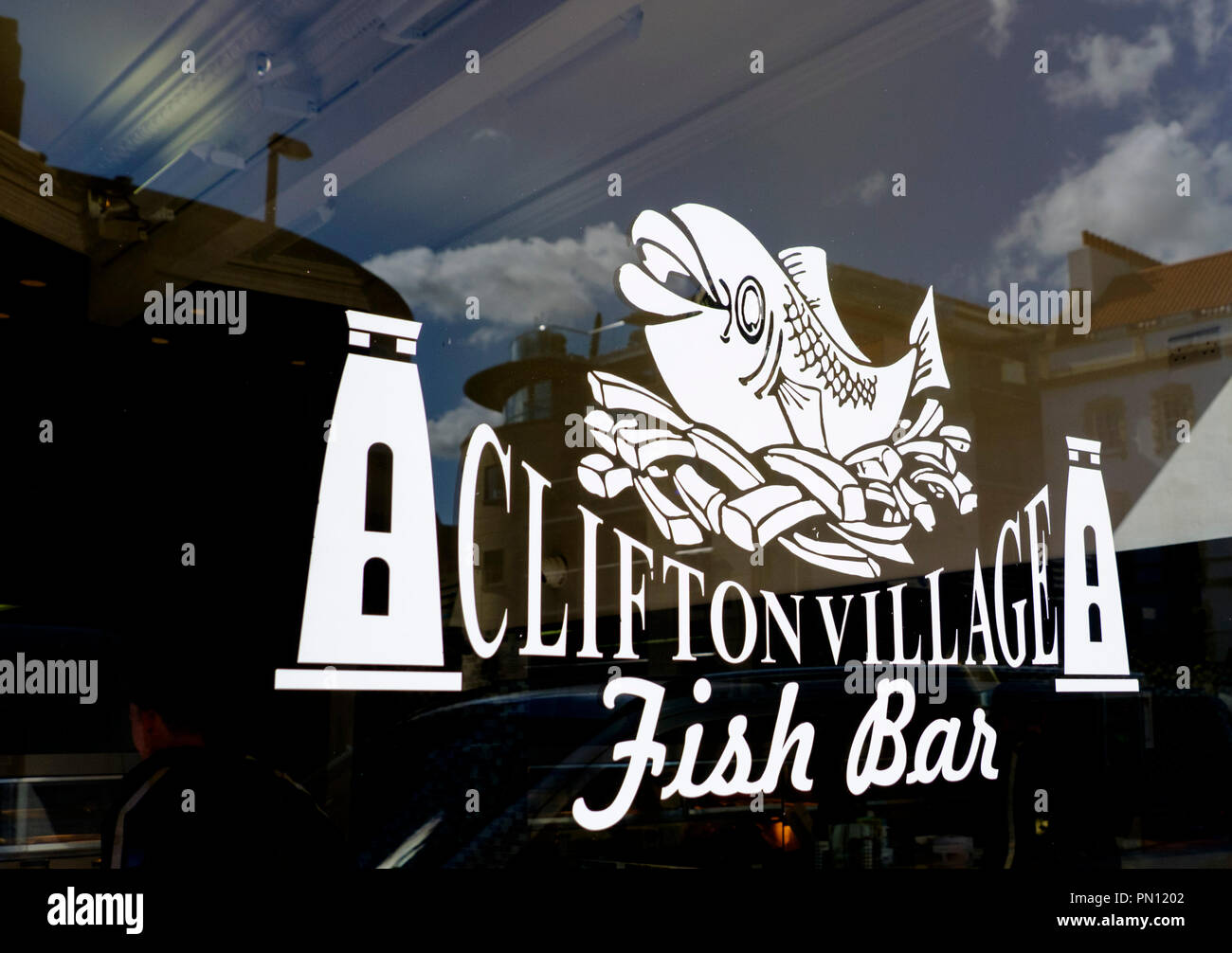 Around Clifton Bristol England UK Clifton Village Fish Bar Stock Photo