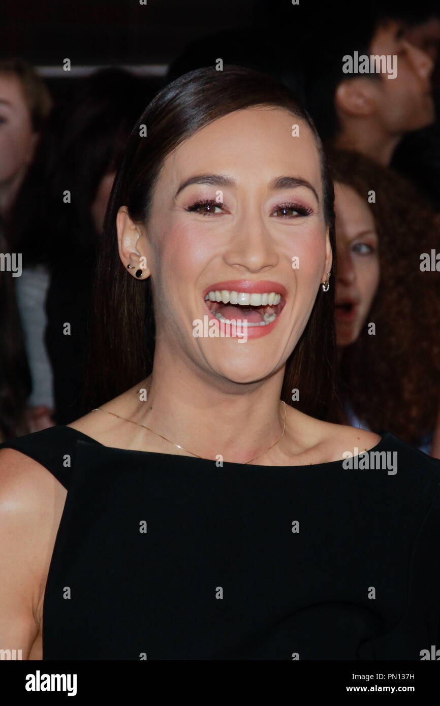 Maggie Q at the premiere of Summit Entertainment's 'Divergent'. Arrivals held at the Regency Bruin Theatre in Westwood, CA, March 18, 2014. Photo by Joe Martinez / PictureLux Stock Photo