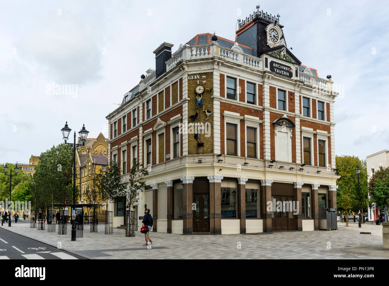 The Archway Tavern public house in Islington, North London. Stock Photo