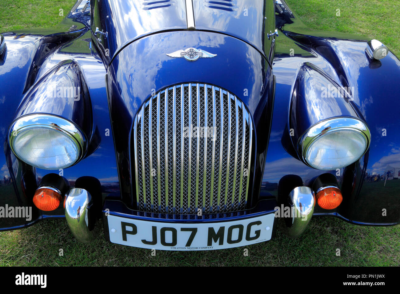 Morgan 4, Sports Car, British, manufacture, automobile, convertible, motors, cars. Stock Photo