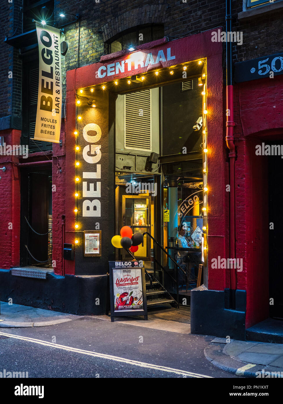 Belgo Centraal London Belgian Style Restaurant in central London Covent Garden Stock Photo