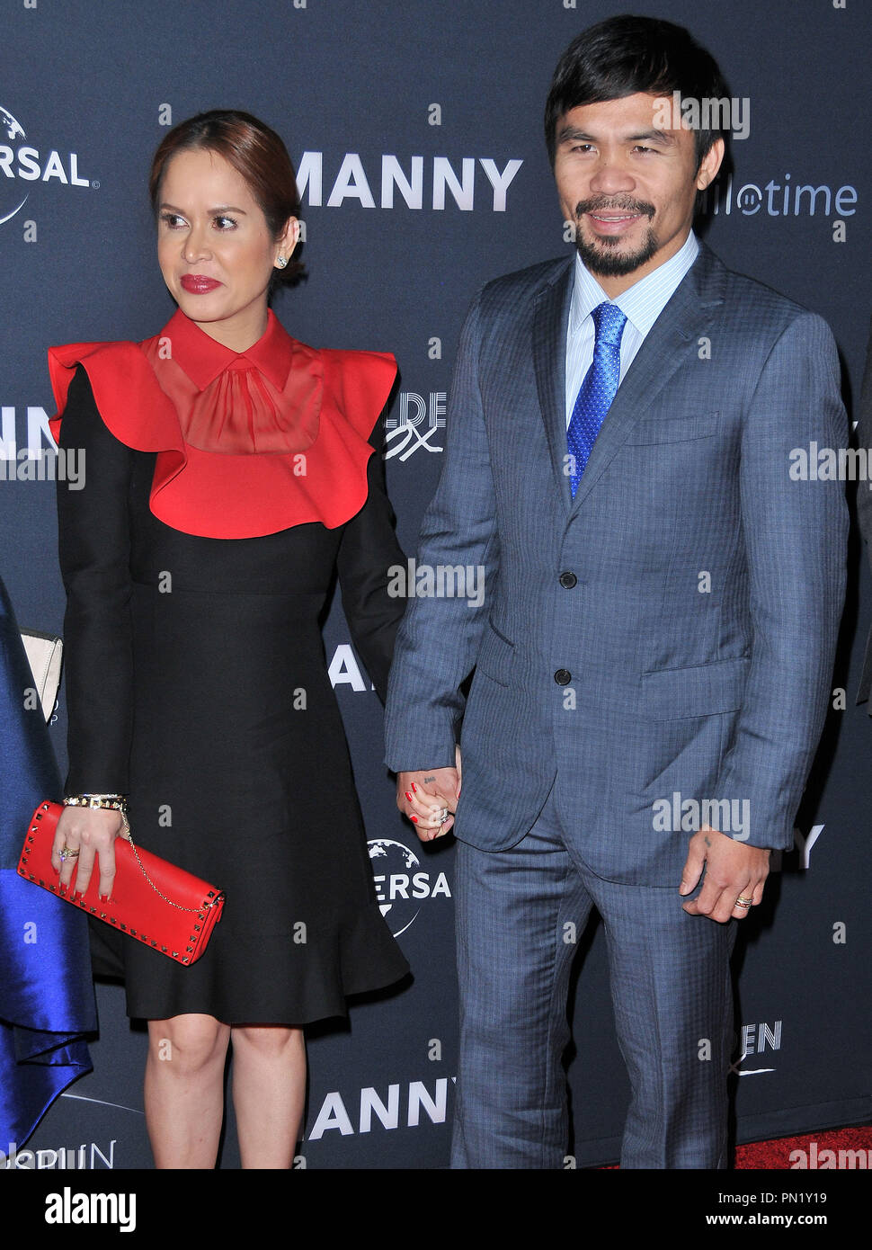 Jinkee Pacquiao & Manny Pacquiao at the 'Manny' Los Angeles Premiere held at the TCL Chinese Theatre in Hollywood, CA. The event took place on Tuesday, January 20, 2015. Photo by PRPP PRPP / PictureLux  File Reference # 32544 008PRPP01  For Editorial Use Only -  All Rights Reserved Stock Photo