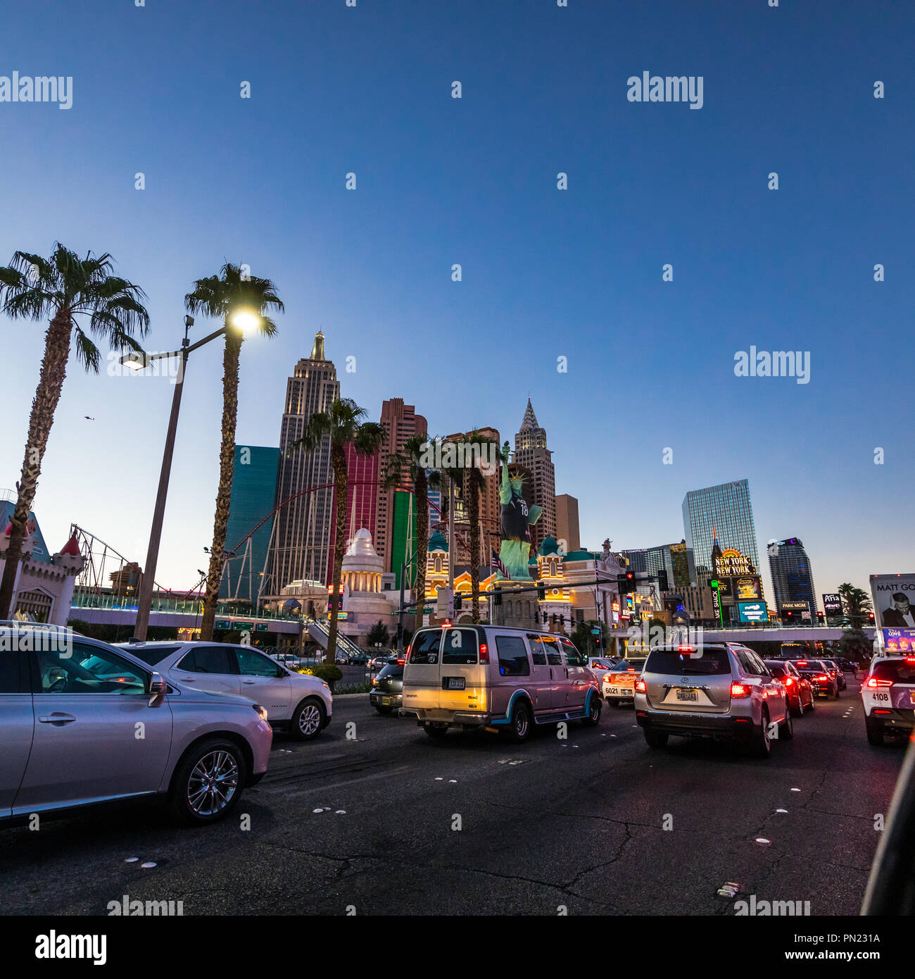 New York New York on the Las Vegas Strip Nevada USA September 2018