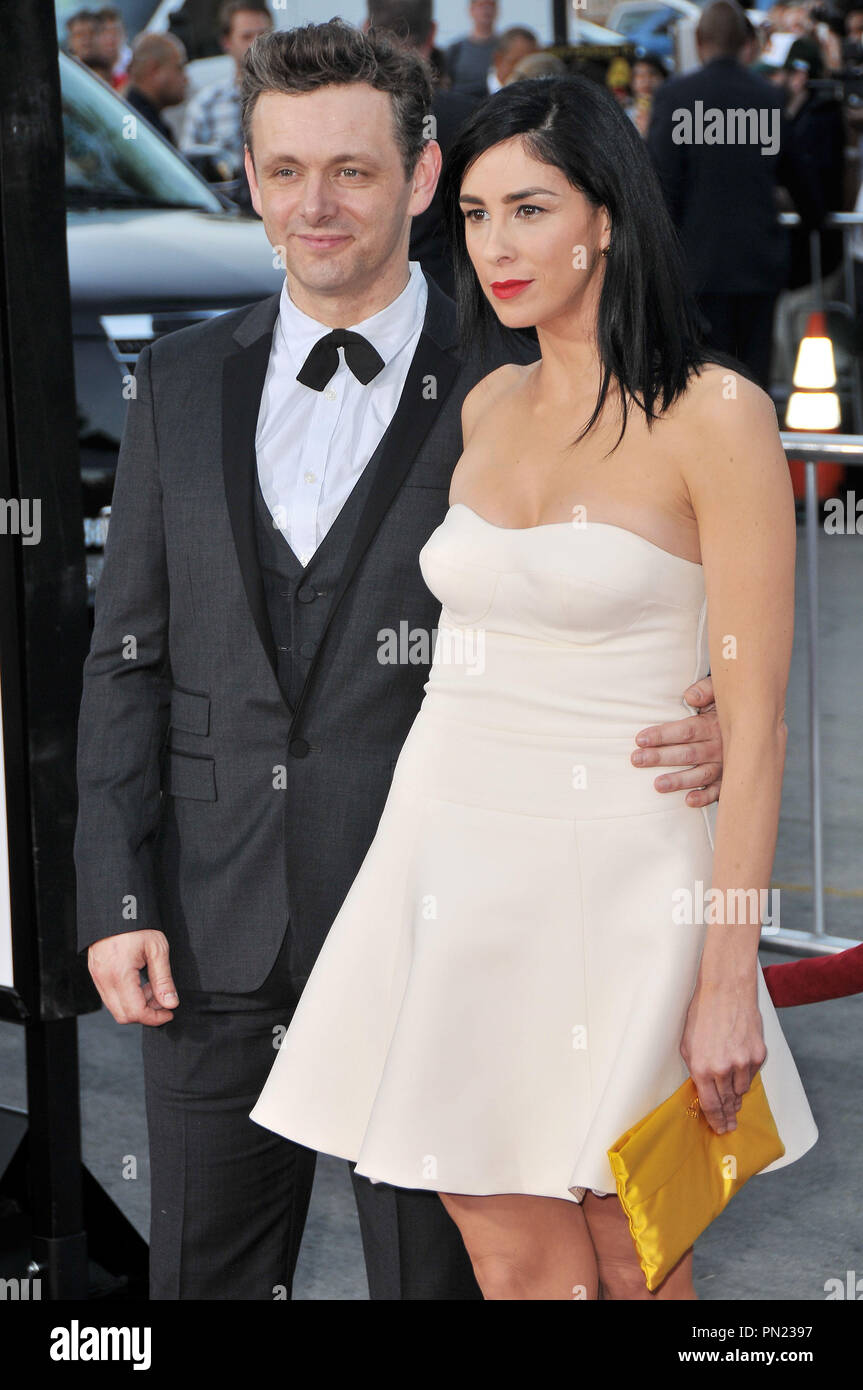 Sarah Silverman & Boyfriend Michael Sheen at 'A Million Ways To Die In The West' World Premiere held at the Regency Village Theatre in Westwood, CA. The event took place on Thursday, May 15, 2014. Photo by PRPP PRPP / PictureLux  File Reference # 32343 132PRPP01  For Editorial Use Only -  All Rights Reserved Stock Photo