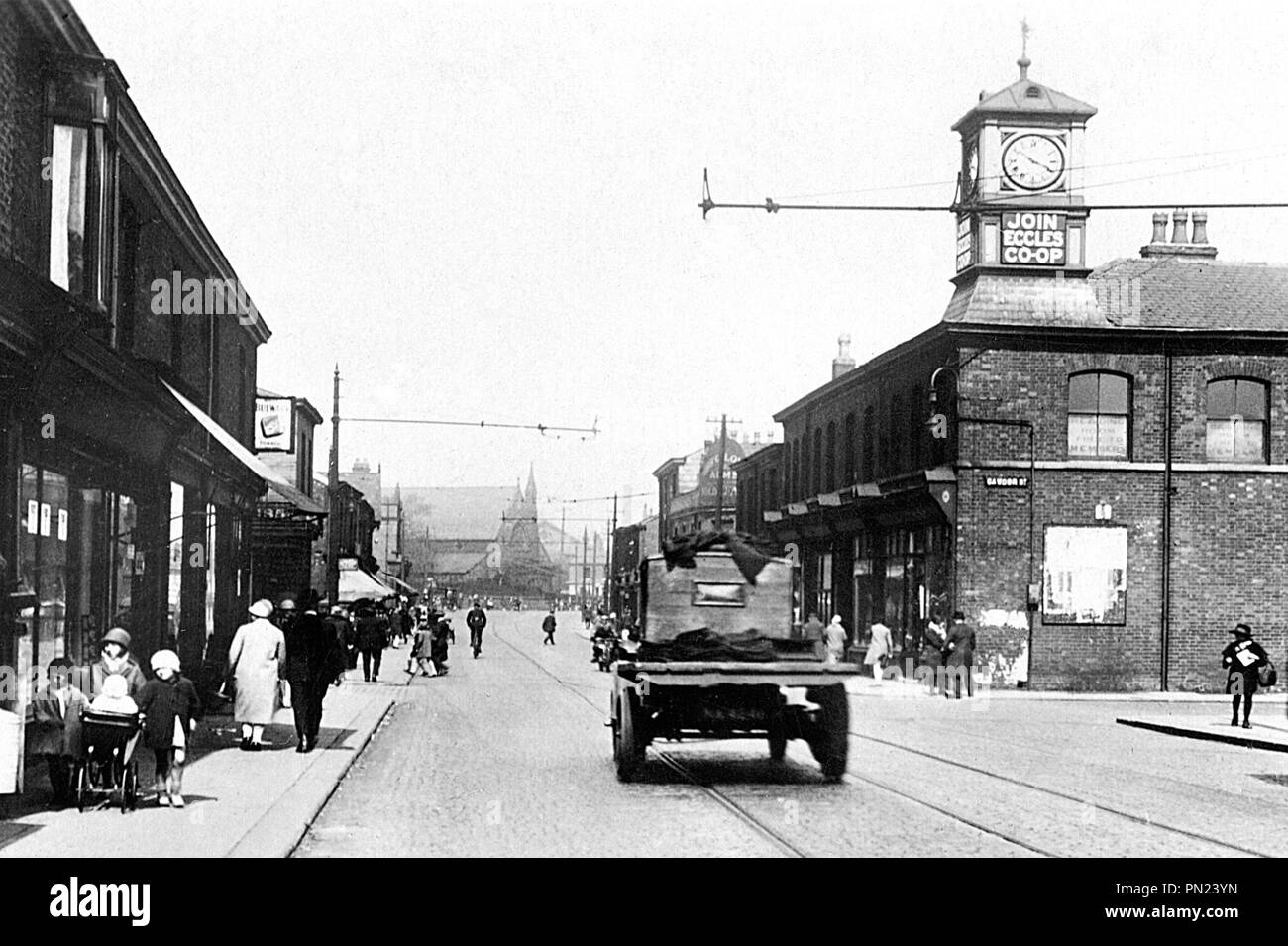 Liverpool Road, Patricroft, early 1900s Stock Photo