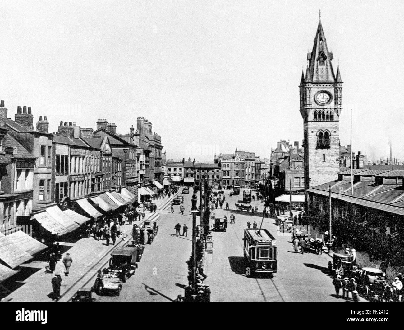 High Row, Darlington, early 1900s Stock Photo