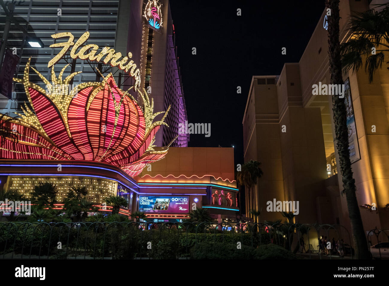 The Flamingo Hotel on the Las Vegas Strip Nevada USA September 2018 Stock Photo