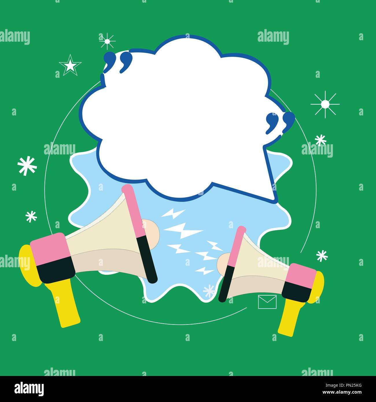Flat Design Vector Illustration Empty Esp Template Copy Text For