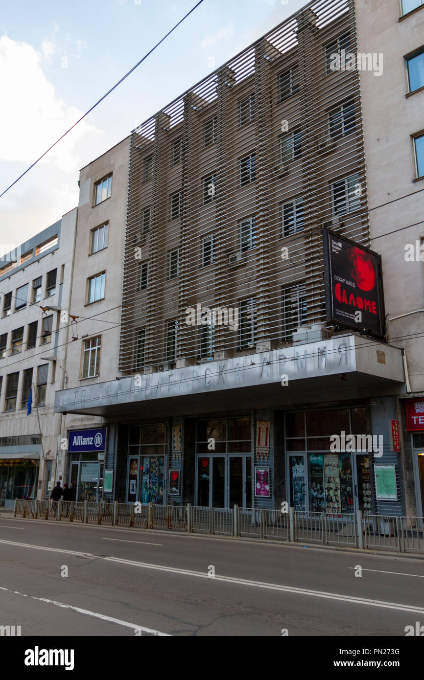 The Bulgarian Army Theatre in Sofia, Bulgaria. Stock Photo