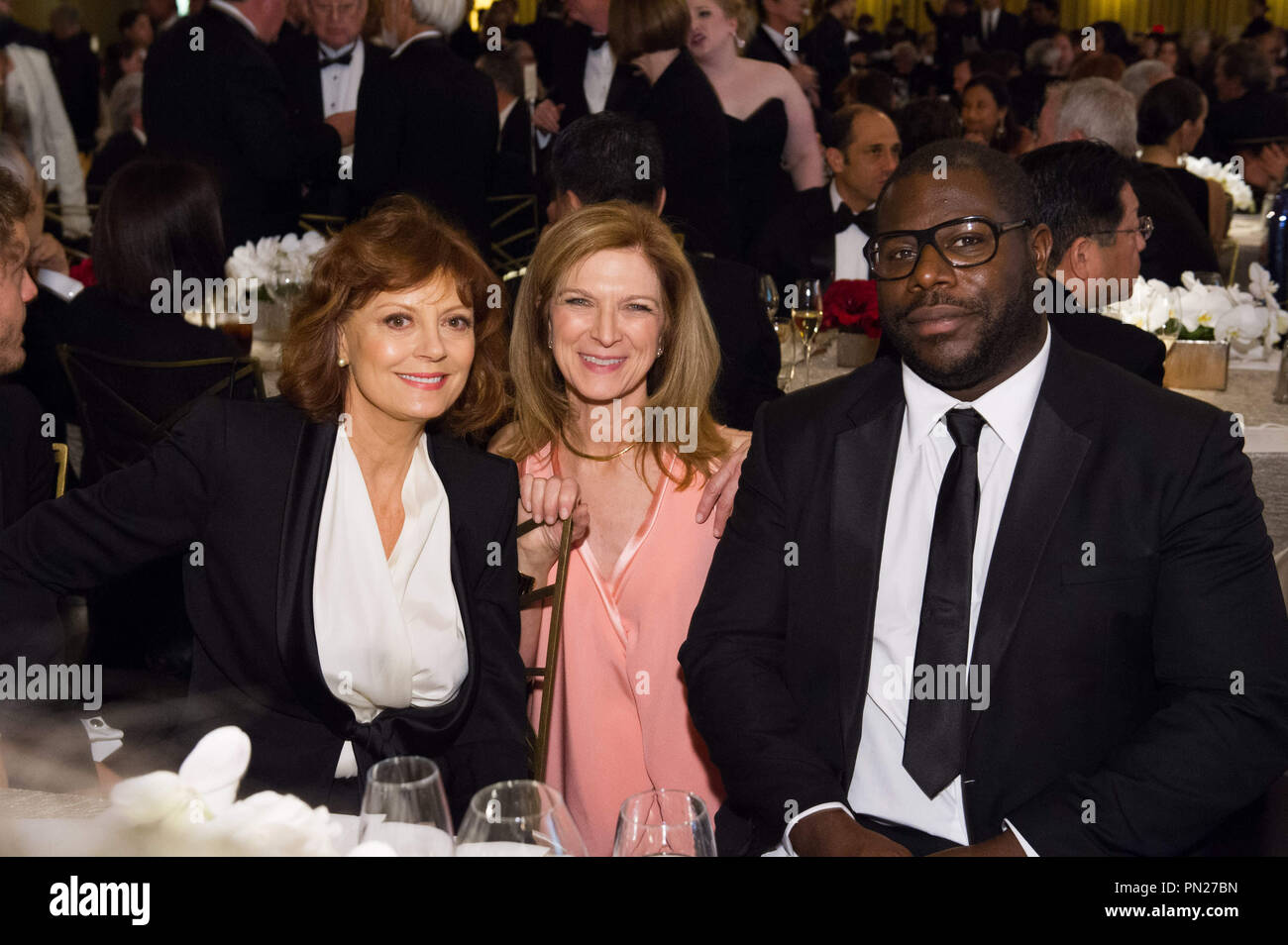 Susan Sarandon (left), Dawn Hudson (center) and Steve McQueen attend the 6th Annual Governors Awards in The Ray Dolby Ballroom at Hollywood & Highland Center® in Hollywood, CA, on Saturday, November 8, 2014.  File Reference # 32487 160THA  For Editorial Use Only -  All Rights Reserved Stock Photo