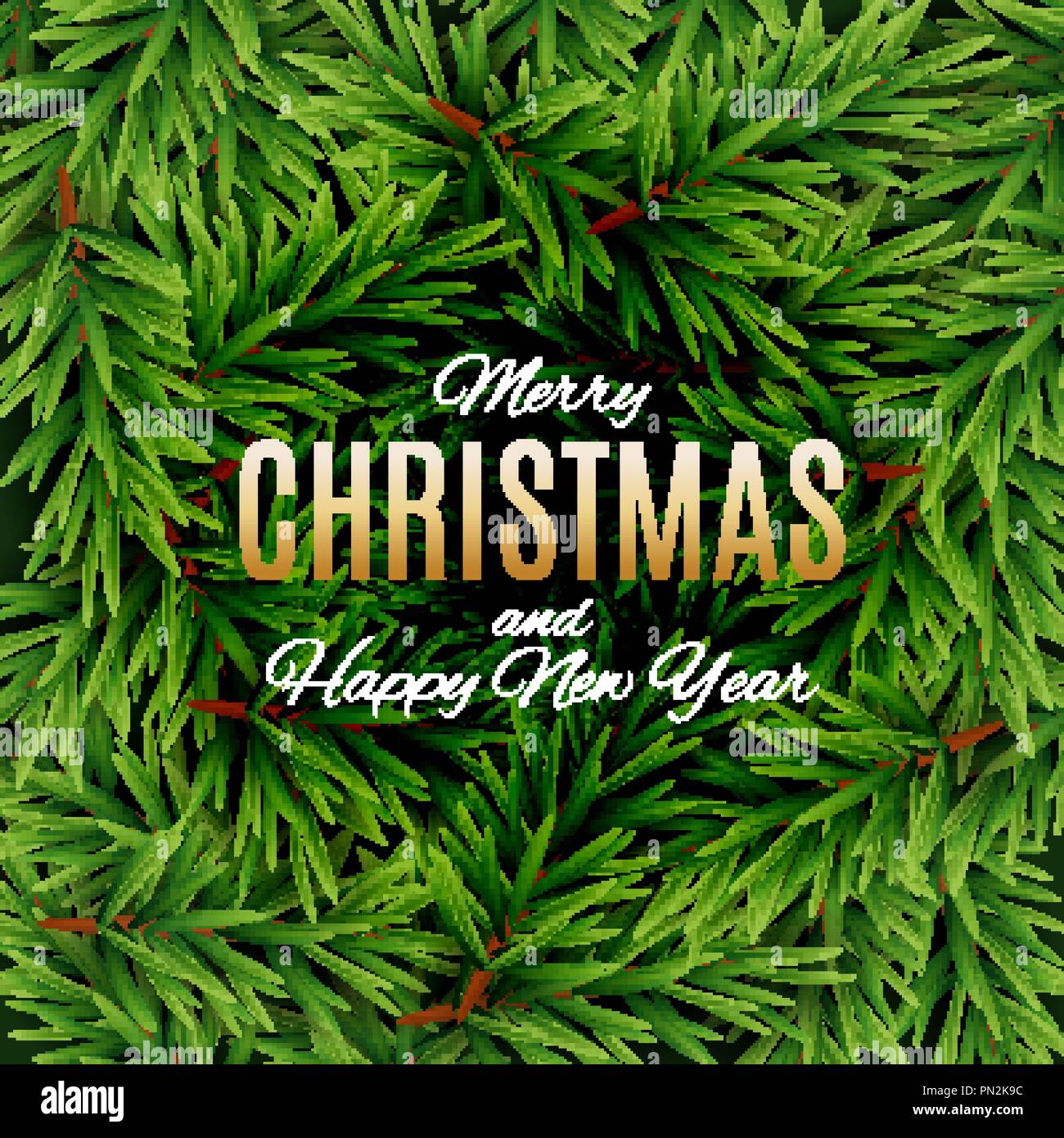 Merry Christmas and New Year Background. Vector Illustration Stock ...