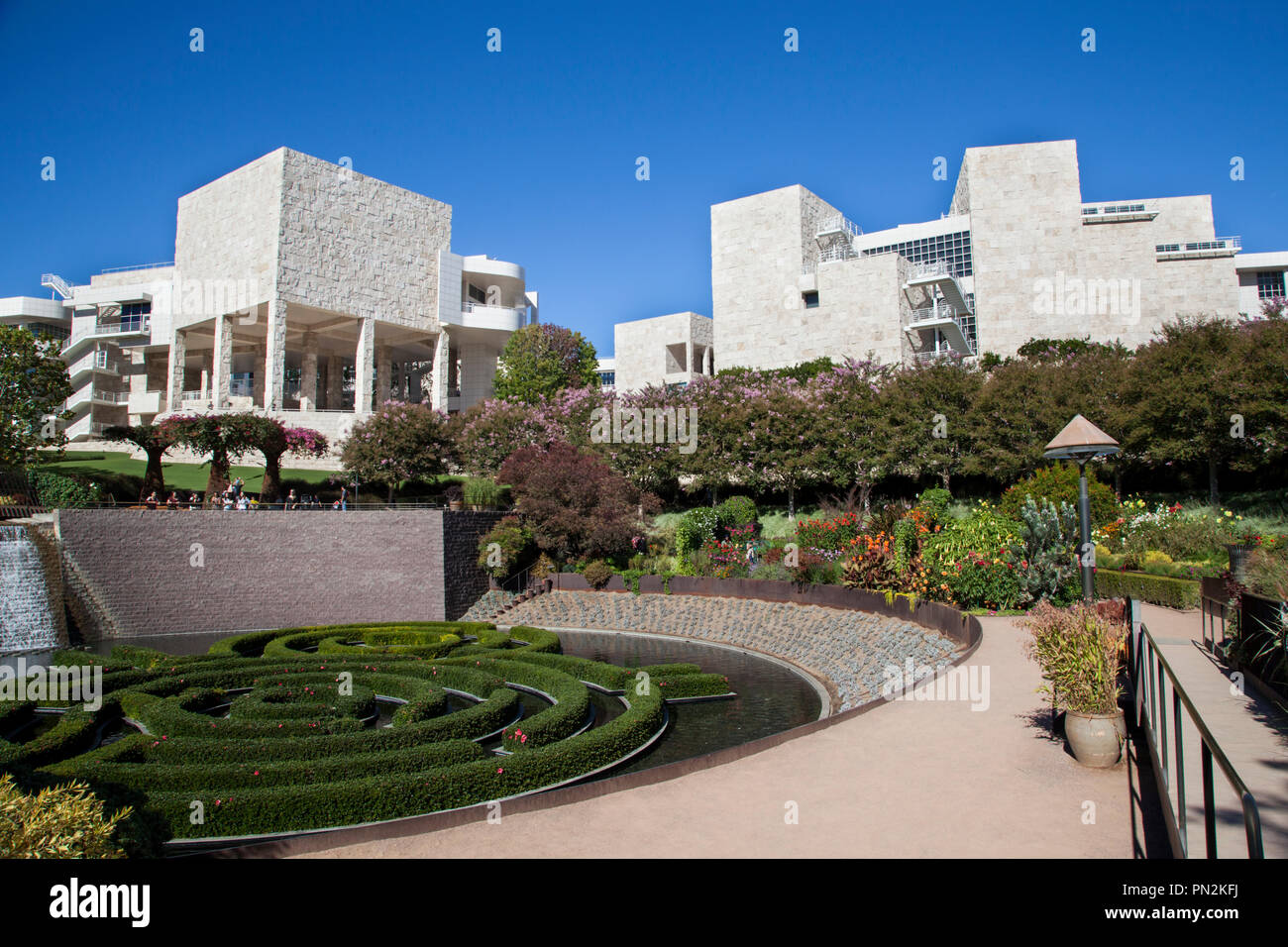 Getty Center, Los Angeles, California - September 2018. The beautiful ...