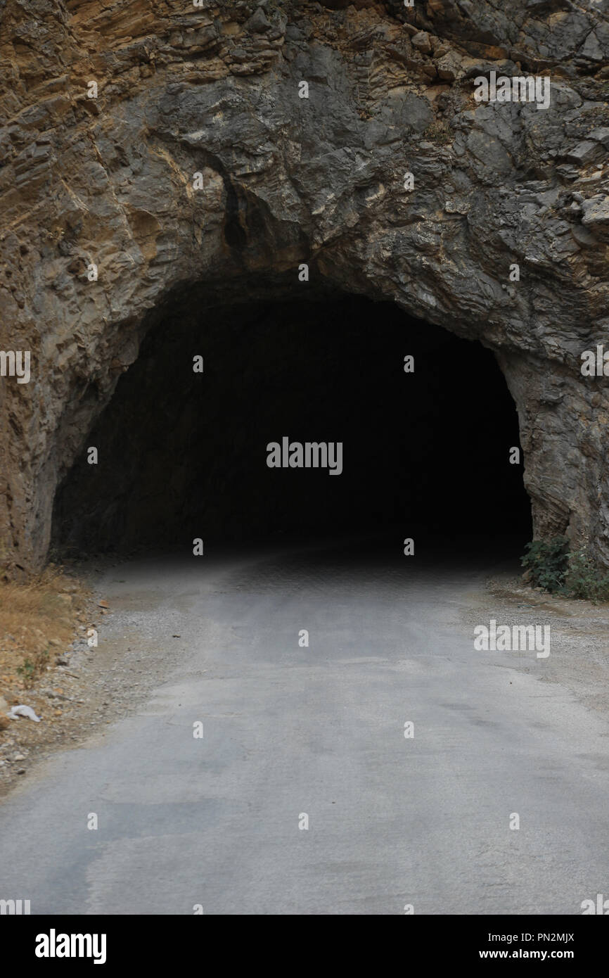 stone road tunnels. TURKEY / KEMALIYE Stock Photo Alamy