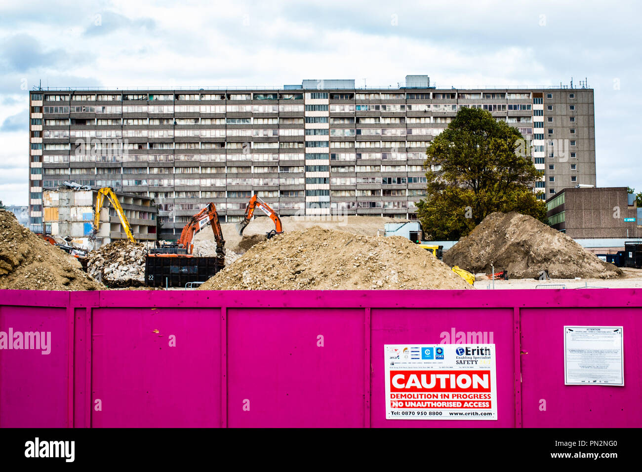 London UK 19th September 2018 The demolition of the Aylesbury estate
