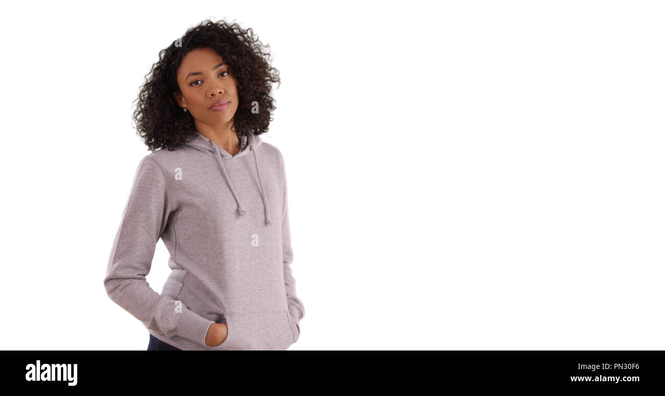 Serious black american model Cut Out Stock Images & Pictures - Alamy