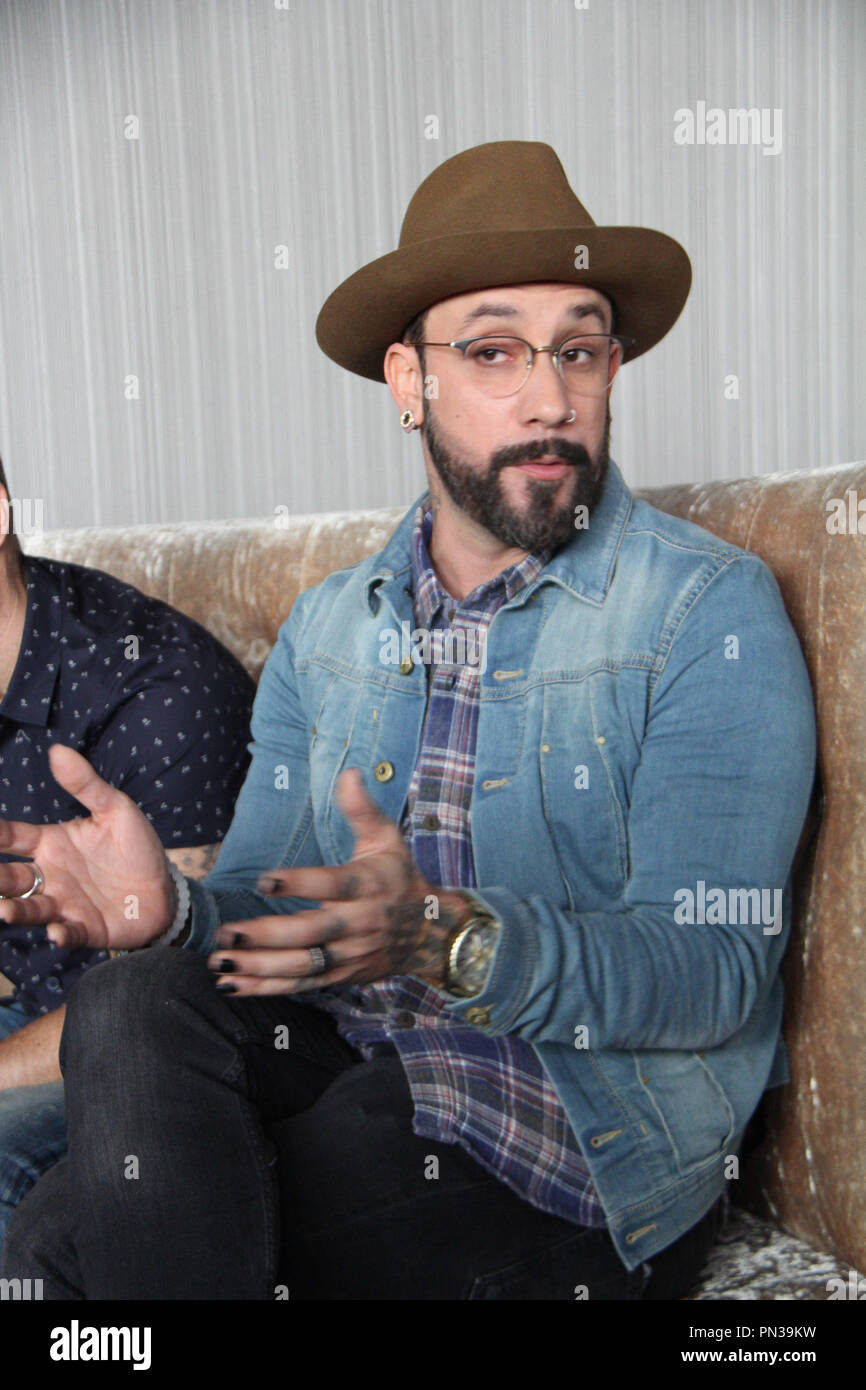 A.J. McLean  01/29/2015 Press Conference of 'Backstreet Boys: Show 'Em What You're Made Of' held at W Hollywood Hotel at Hollywood, CA Photo by Izumi Hasegawa / HNW / PictureLux Stock Photo