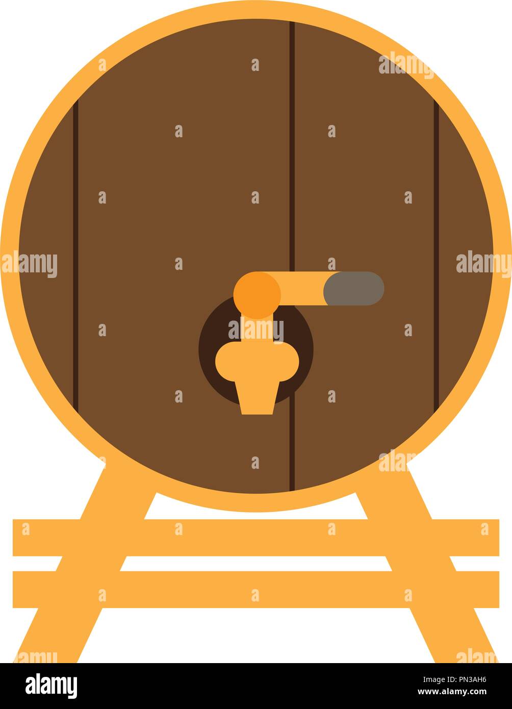 Isolated wooden beer barrel Stock Vector Image & Art Alamy