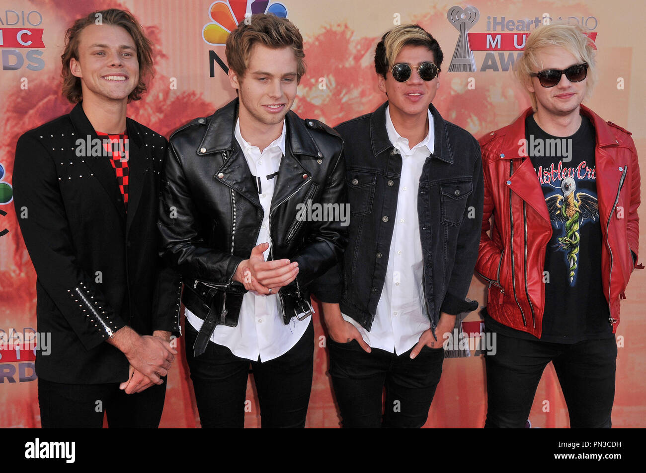 5 Seconds Of Summer at the 2015 iHeartRadio Music Awards held at The ...
