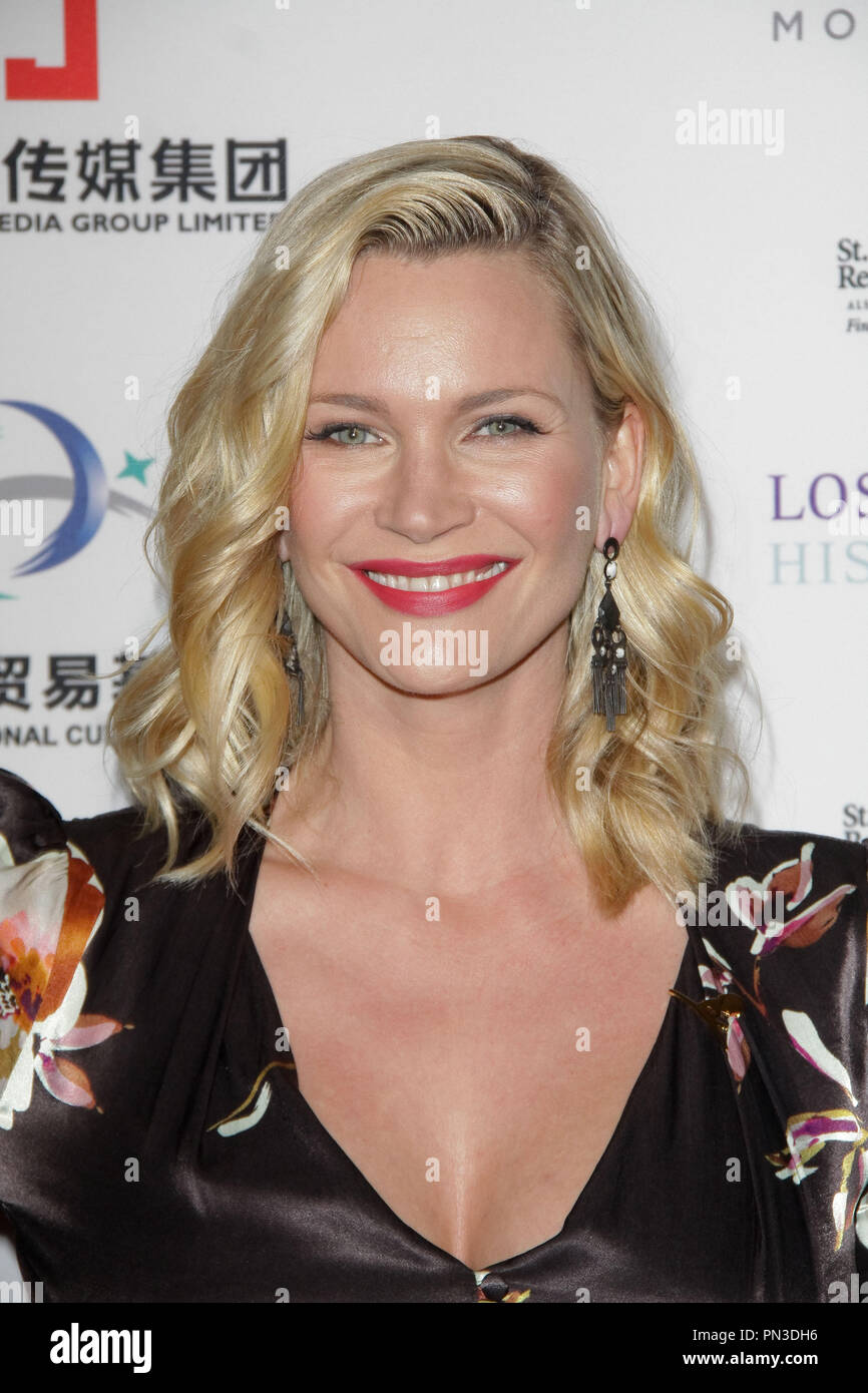 Natasha Henstridge  2016/01/27 LA Art Show and Los Angeles Fine Art Show's 2016 Opening Night Premiere Party Benefiting St. Jude Children's Research Hospital held at Los Angeles Convention Center in Los Angeles, CA Photo by Kazumi Nakamoto / HNW / PictureLux Stock Photo